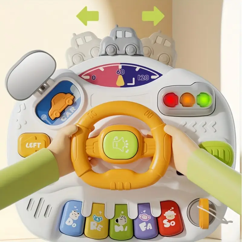 53ea2418-c627-43f9-ab37-88a6f2d3928c.webp Multifunctional Early Learning and Music Toy with Colorful Buttons, Steering Wheel, and Musical Notes - Image 1