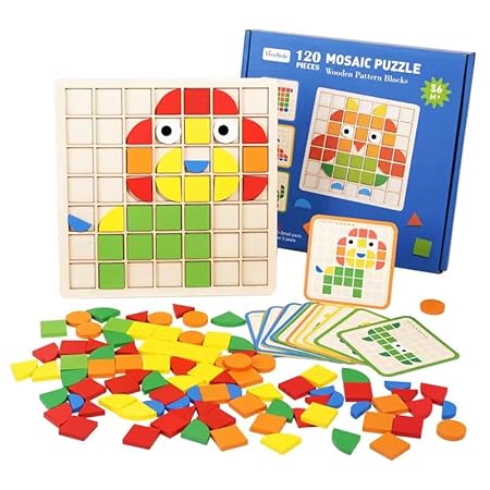 61GlDKUkBAL._SY450_.jpg 120 Pleces Mosaic Puzzle - Image 1