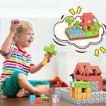 Forest Magnetic Building Blocks 87PC Creative DIY Square Puzzle Toy for Children Magnetic Building Game