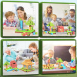 Forest Magnetic Building Blocks 87PC Creative DIY Square Puzzle Toy for Children Magnetic Building Game - Image 3