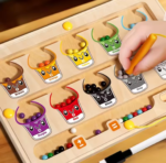 Educational Magnetic Color Sorting Board Montessori Wooden Toy For Children