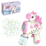 Unicorn Bubble Gun Machine for Kids