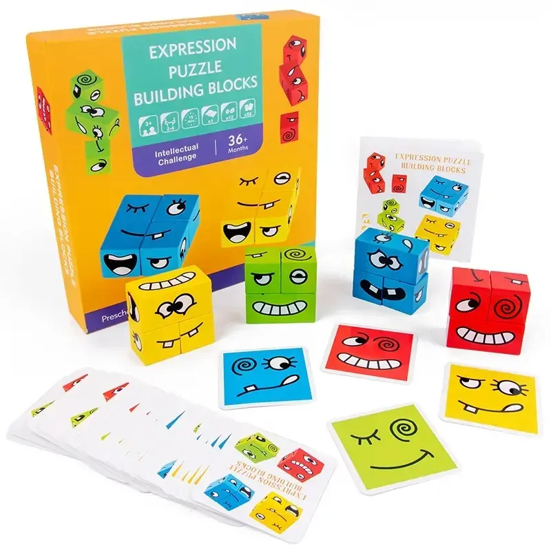imgi_1_imgi_77_Funny-Smile-Face-Expression-Puzzle-Colorful-Toy-Promotional-Plastic-Gift-Wooden-Magic-Cube.webp Colorful Expression Puzzle Cube – Funny Smile Wooden Toy Gift - Image 1
