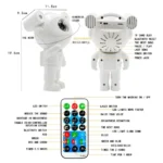 Astronaut Galaxy Projector Lamp - Image 3