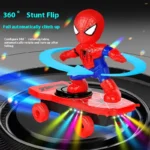 360° Lighted Spider-Man Stunt Scooter Toy