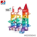Enlightenment diy free assemble ball track building tiles set toys magnetic blocks for children - Image 4