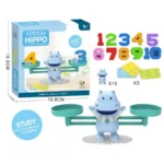 Montessori Hippo Balance Scale Math Toys - Image 3