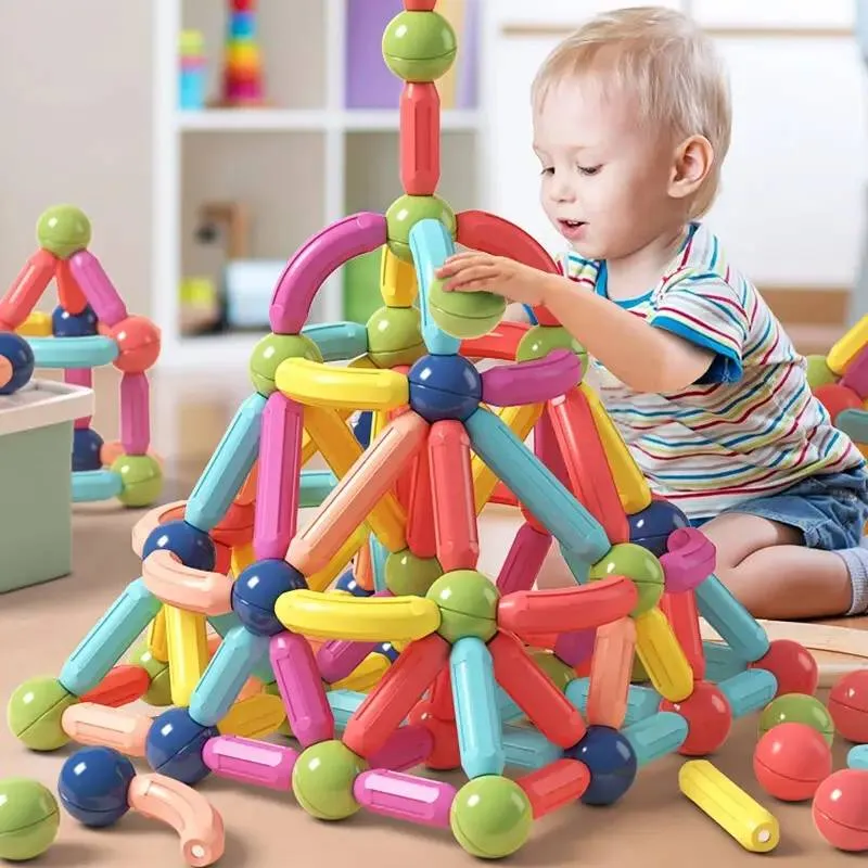 imgi_2_9HIk9muHFr-E6DNZCKg.webp 42 PC Colorful Construction Magnet Building Blocks - Image 1