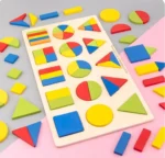 Children's Montessori Teaching Geometric Shape Board Puzzle - Image 3