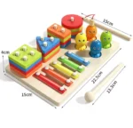 Wooden Musical Percussion Colorful Pounding Bench Toys