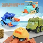 DIY Military Construction Toy Vehicle for Kids (Pack of 4, Multicolour) - Image 3