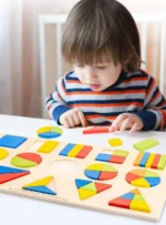 Children's Montessori Teaching Geometric Shape Board Puzzle
