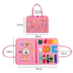 Montessori Busy Board Activity Educational Sensory Learning Book - Image 3