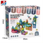 Enlightenment diy free assemble ball track building tiles set toys magnetic blocks for children