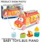 Huanger Music Bus Xylophone with Shape Sorter Toy