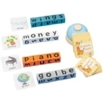 Montessori Learning Alphabet Blocks Spelling Game with Bell - Image 2