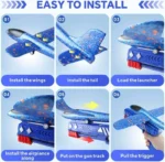 Airplane Gun for Kid, Foam Glider Plane with, One Set with Glider Catapult Plane - Image 3