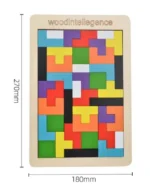 Colorful 3D Puzzle Wooden Tangram Math Toys - Image 3