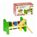 Educational Wooden Hammer Bench Toy - Image 2