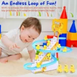 Duck Slide Stair Climbing Toy with 9pc Duck