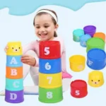 Children Puzzle Pyramid Tower Cup Stacking Duck Toys