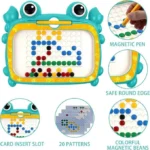 Magnetic Drawing Board for Kids with 50Pcs Magnetic Beads and 1 Pen - Image 2