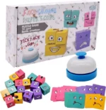 OZXVXZO Wooden Cube Puzzle Game with Bell - Image 2