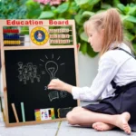 Wooden Kids Drawing Board Double-Sided Magnetic Whiteboard - Image 3