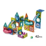 Enlightenment diy free assemble ball track building tiles set toys magnetic blocks for children - Image 2