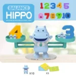 Montessori Hippo Balance Scale Math Toys