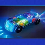 Electric car Universal transparent concept car - Image 2