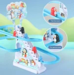 Electric Track Slide Toys Assembly Design Electric Dinosaur Stair Toy - Image 2