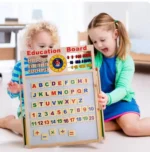 Wooden Kids Drawing Board Double-Sided Magnetic Whiteboard - Image 2
