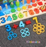 Montessori Six in One Educational Wooden Puzzle Board - Image 3