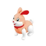 Jumping Walking Electronic Light Plastic Rabbit With Music