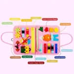 Montessori Busy Board Activity Educational Sensory Learning Book - Image 4