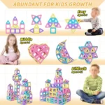 ABS Magic Magnetic Blocks Montessori Education 3d Building Blocks DIY Toys - Image 2