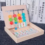 Montessori Learning Toys Slide Puzzle, Color Shape Sorting Matching Brain Teasers Logic Game - Image 4