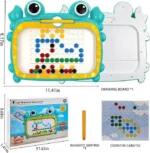 Magnetic Drawing Board for Kids with 50Pcs Magnetic Beads and 1 Pen - Image 3