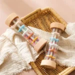WODI Wooden Rain Stick Baby Rattle Toys