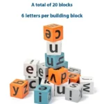Montessori Learning Alphabet Blocks Spelling Game with Bell - Image 4