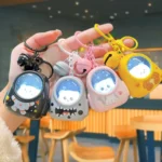 Cute Bear & Kitten backpack in different colors Nightlight keychain