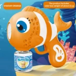 Cute Clown Fish Electric Bubble Machine - Image 4