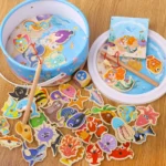 Montessori Wooden Fishing Toy for Kids - Image 2