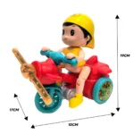 Stunt Tricycle Battery Toy with Lights & Music - Multicolor - Image 2
