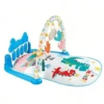 Blue Dinosaur Baby Piano Fitness Toy Set - Image 3