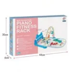Blue Dinosaur Baby Piano Fitness Toy Set - Image 2