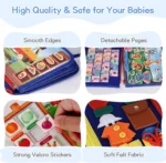 Kids Busy Book Montessori Toys with Sensory Activities - Image 4