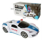 2-in-1 Police Deformation Robot Car Toy for Kids