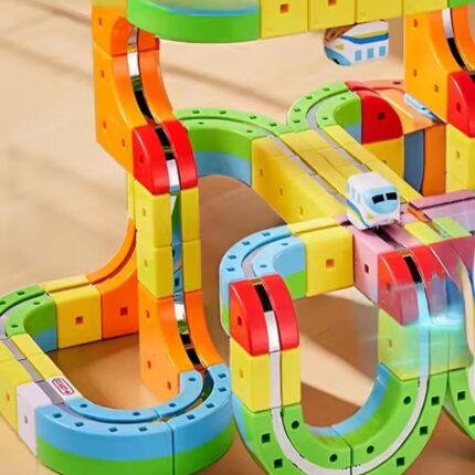 Magic Rail Cube Train Set Birthday Gifts (55 pcs)